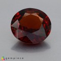 Natural Hessonite garnet 11.99 Carats Cinnamon Red Round 15x7 mm Loose Gemstone - Image 1
