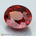 Natural Hessonite garnet 6.75 Carats Reddish Orange Oval 12x10 mm Loose Gemstone - Image 3