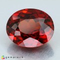 Natural Hessonite garnet 6.75 Carats Reddish Orange Oval 12x10 mm Loose Gemstone - Image 1