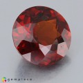 Natural Hessonite garnet 6.30 Carats Orange Red Round 11x7 mm Loose Gemstone - Image 2