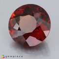Natural Hessonite garnet 6.30 Carats Orange Red Round 11x7 mm Loose Gemstone - Image 1
