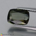Natural Kornerupine 2.40 Carats Honey Green Cushion 9x7 mm Loose Gemstone - Image 1
