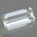 Natural Montebrasite 2.06 Carats White Emerald Cut 12x5 mm Loose Gemstone - Image 1