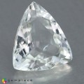 Natural Montebrasite 2.62 Carats White Trilliant  11x9 mm Loose Gemstone - Image 5