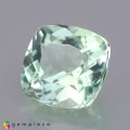 Natural Montebrasite 1.01 Carats Baby Mint Green Antique Cushion 6x6 mm Loose Gemstone - Image 2