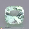 Natural Montebrasite 1.01 Carats Baby Mint Green Antique Cushion 6x6 mm Loose Gemstone - Image 1