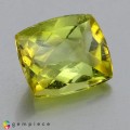 Natural Tourmaline 5.55 Carats Canary Yellow Buff Top 12x10 mm Loose Gemstone - Image 1