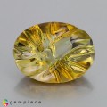 Natural Tourmaline 7.78 Carats Yellow Fancy  15x12 mm Loose Gemstone - Image 1