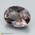 Natural Tourmaline 5.43 Carats Smoky Purple Pink Oval 13x10 mm Loose Gemstone - Image 1