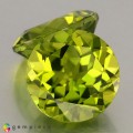 Natural Peridot 11.52 Carats Green Round 11x7 mm Loose Gemstone - Image 1