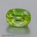 Natural Peridot 5.31 Carats Yellowish Green Oval Cushion 12x9 mm Loose Gemstone - Image 1