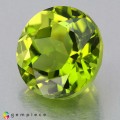 Natural Peridot 4.63 Carats Green Round 10x7 mm Loose Gemstone - Image 2