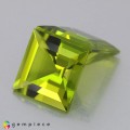 Natural Peridot 9.44 Carats Yellowish Green Square  9x9 mm Loose Gemstone - Image 2