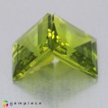 Natural Peridot 9.44 Carats Yellowish Green Square  9x9 mm Loose Gemstone - Image 3