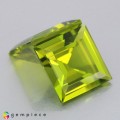 Natural Peridot 9.44 Carats Yellowish Green Square  9x9 mm Loose Gemstone - Image 4