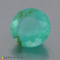 Natural Peru opal 5.14 Carats Paraiba Blue Green Round 13x9 mm Loose Gemstone - Image 1