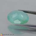 Natural Peru opal 5.43 Carats Paraiba Blue Green Oval 15x12 mm Loose Gemstone - Image 2