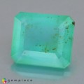 Natural Peru opal 2.31 Carats Paraiba Blue Green Emerald 9x8 mm Loose Gemstone - Image 2