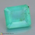 Natural Peru opal 2.31 Carats Paraiba Blue Green Emerald 9x8 mm Loose Gemstone - Image 1