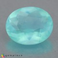 Natural Peru opal 1.35 Carats Paraiba Blue Green Oval 9x7 mm Loose Gemstone - Image 1