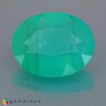 Natural Peru Opal 1.91 Carats Paraiba Blue Green Oval 10x8 mm Loose Gemstone - Image 1