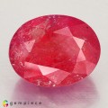 Natural Pezzottaite 10.40 Carats Crimson Pink Oval 14x11 mm Loose Gemstone - Image 1