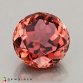Natural Tourmaline 2.67 Carats Champagne Pink Round 9x5 mm Loose Gemstone - Image 1