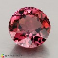 Natural Tourmaline 3.20 Carats Hot Pink Round 9x6 mm Loose Gemstone - Image 1