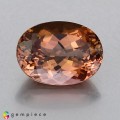 Natural Tourmaline 4.84 Carats Champagne Pink Oval 12x9 mm Loose Gemstone - Image 1
