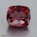 Natural Tourmaline 6.84 Carats Orange Pink Cushion 11x10 mm Loose Gemstone - Image 1