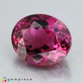 Natural Tourmaline 2.84 Carats Vivid Purplish Pink Oval 9x8 mm Loose Gemstone - Image 2