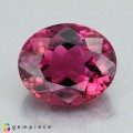 Natural Tourmaline 2.84 Carats Vivid Purplish Pink Oval 9x8 mm Loose Gemstone - Image 1