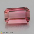 Natural Tourmaline 3.76 Carats Pink Emerald Cut 11x7 mm Loose Gemstone - Image 1