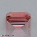 Natural Tourmaline 2.38 Carats Padparadscha Pink Square  8x7 mm Loose Gemstone - Image 3