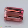 Natural Tourmaline 2.39 Carats Pink Emerald 9x6 mm Loose Gemstone - Image 1