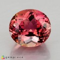 Natural Tourmaline 4.84 Carats Hot Pink Oval 10x9 mm Loose Gemstone - Image 1