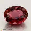 Natural Tourmaline 3.42 Carats Vivid Pink Oval 11x8 mm Loose Gemstone - Image 1
