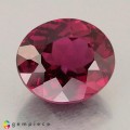 Natural Rhodolite garnet 4.70 Carats Vivid Purplish Pink Oval 10x9 mm Loose Gemstone - Image 1