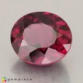 Natural Rhodolite garnet 4.70 Carats Vivid Purplish Pink Oval 10x9 mm Loose Gemstone - Image 2