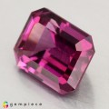 Natural Rhodolite garnet 4.91 Carats Purple Emerald Cut 10x8 mm Loose Gemstone - Image 3