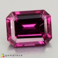 Natural Rhodolite garnet 4.91 Carats Purple Emerald Cut 10x8 mm Loose Gemstone - Image 4
