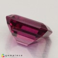 Natural Rhodolite garnet 4.91 Carats Purple Emerald Cut 10x8 mm Loose Gemstone - Image 5