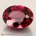 Natural Rhodolite garnet 4.76 Carats Vivid Purplish Pink Oval 12x9 mm Loose Gemstone - Image 2