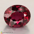 Natural Rhodolite garnet 4.54 Carats Vivid Purplish Pink Oval 10x9 mm Loose Gemstone - Image 1