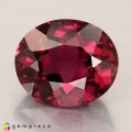 Natural Rhodolite garnet 4.54 Carats Vivid Purplish Pink Oval 10x9 mm Loose Gemstone - Image 3