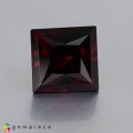 Natural Rhodolite garnet 4.97 Carats Vivid Red Square Princess 9x9 mm Loose Gemstone - Image 1