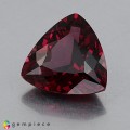 Natural Rhodolite garnet 5.26 Carats Reddish Pink Trilliant  11x11 mm Loose Gemstone - Image 1