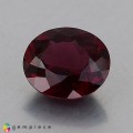 Natural Rhodolite garnet 5.43 Carats Purplish Pink Oval 11x10 mm Loose Gemstone - Image 1