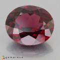 Natural Rhodolite garnet 8.74 Carats Pinkish Red Oval 13x12 mm Loose Gemstone - Image 1