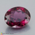Natural Rhodolite garnet 5.85 Carats Purplish Pink Oval 12x10 mm Loose Gemstone - Image 1